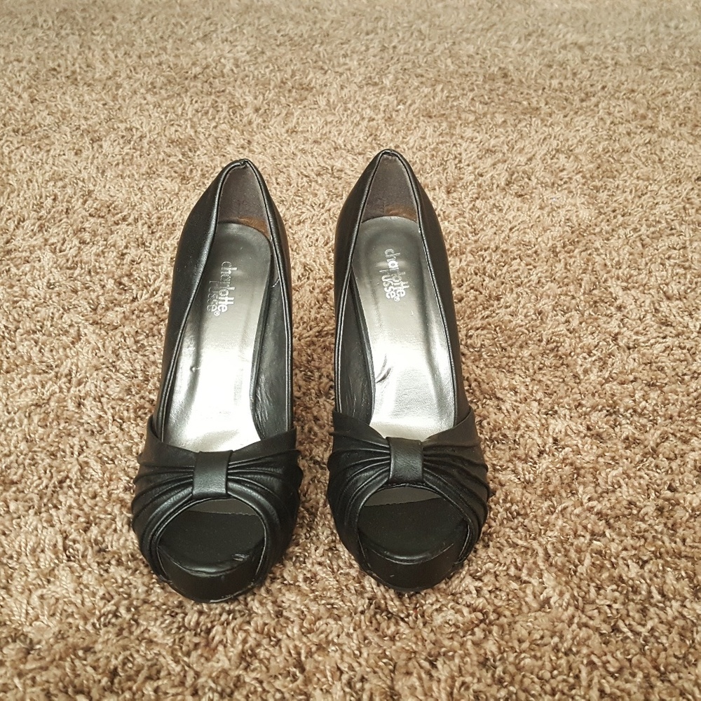 Peep Toe Platform Pumps